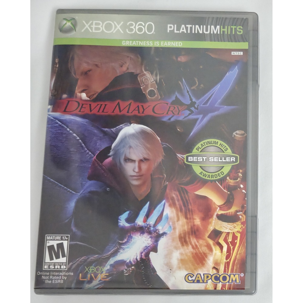 Devil May Cry 4 Platinum Hits (Xbox 360) - NOT FOR RESALE - CIB - TESTED